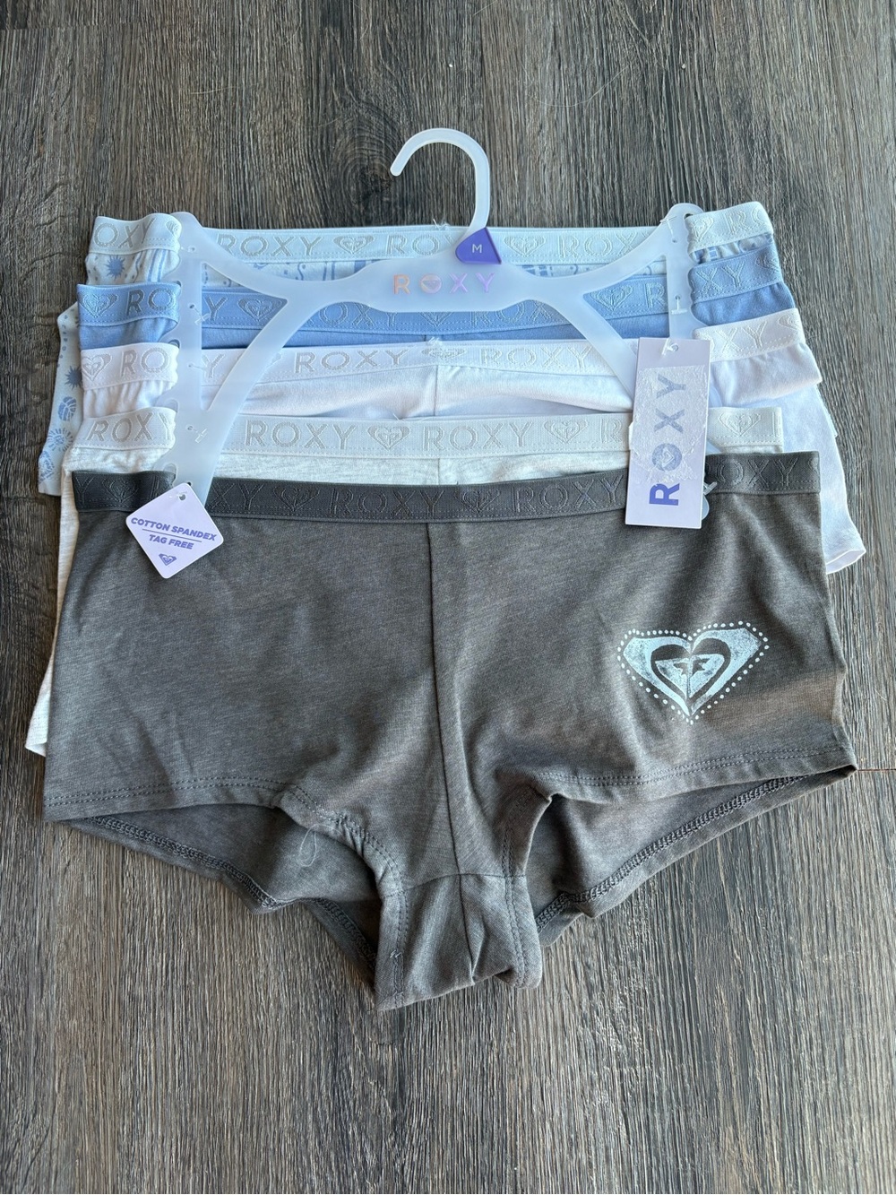 NWT Roxy 5-Pack Boyshort Panties